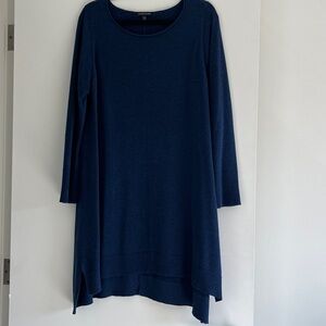 Eileen Fisher Deep Blue Sweater Dress